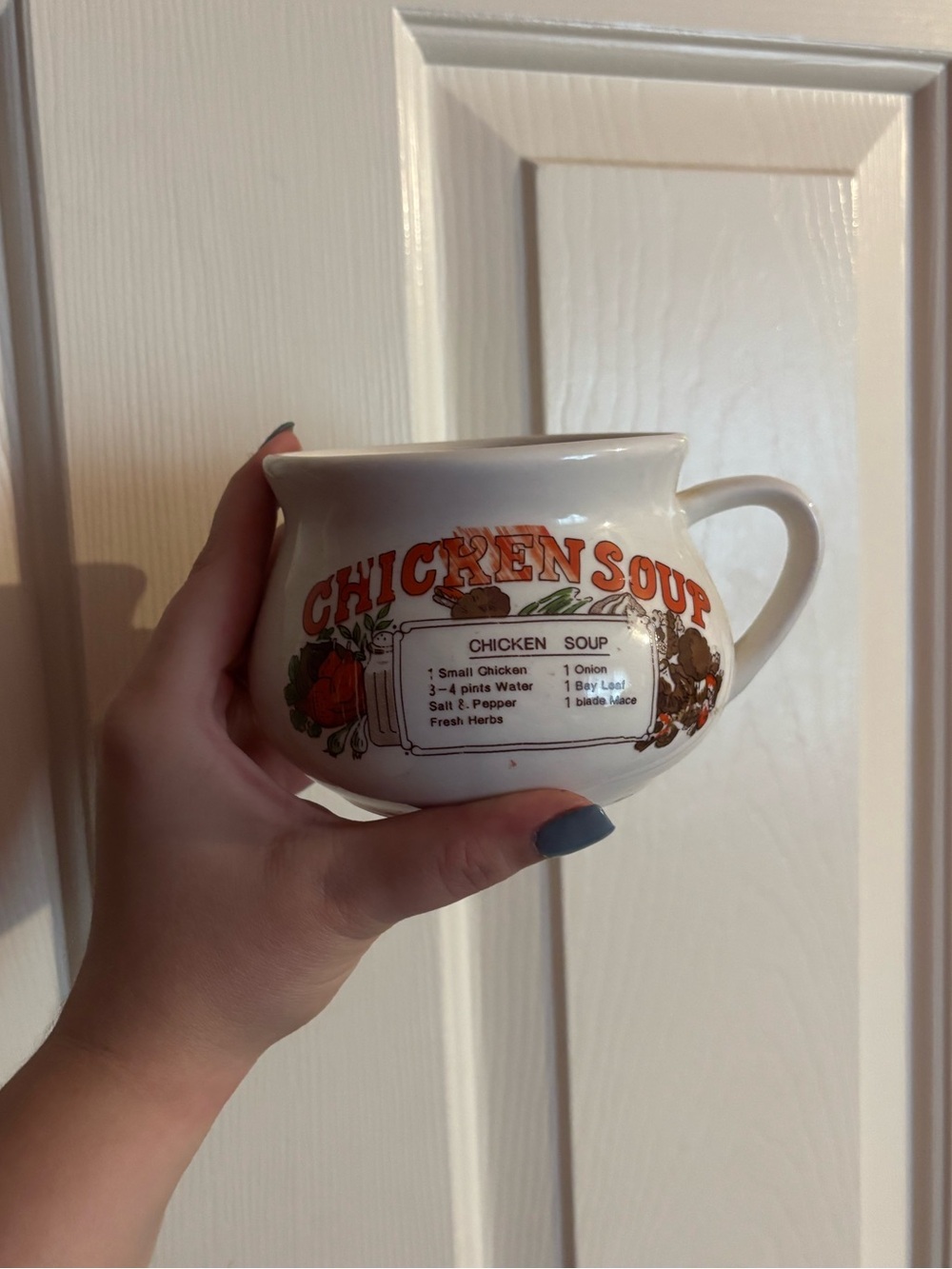 70s chicken soup cup